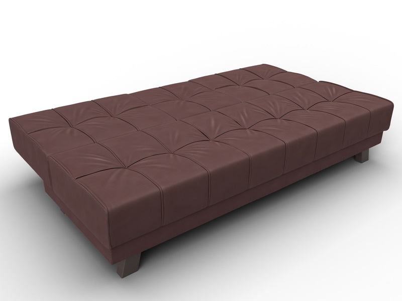 Диван прямой Винсент, Замша, JOLY 09 бордовый
