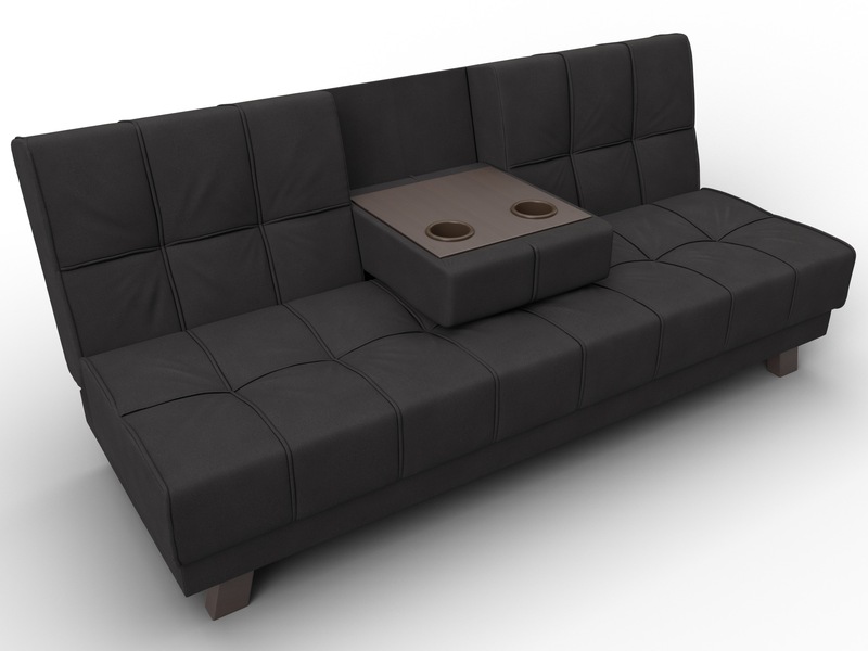 Диван прямой Винсент, Замша, JOLY 08 коричневый