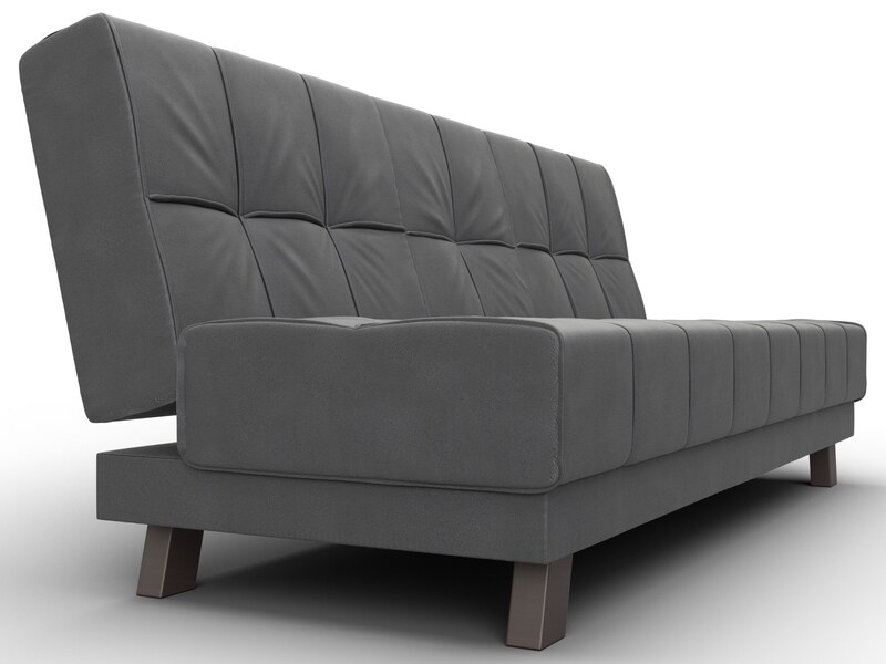 Диван прямой Винсент, Замша, JOLY 13 серый