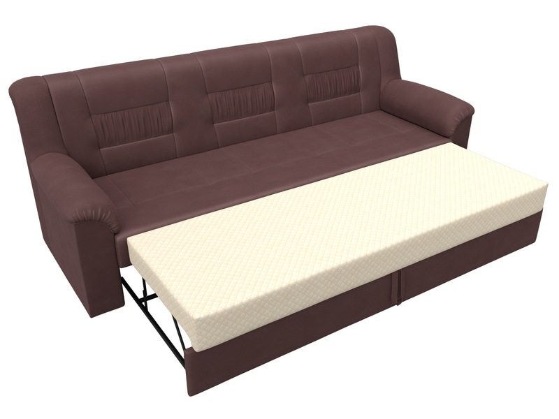 Диван прямой Карелия, Замша, JOLY 09 бордовый