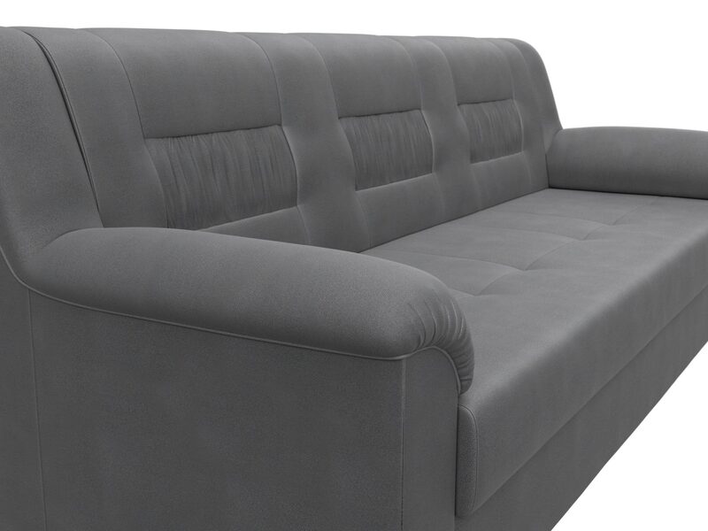 Диван прямой Карелия, Замша, JOLY 13 серый