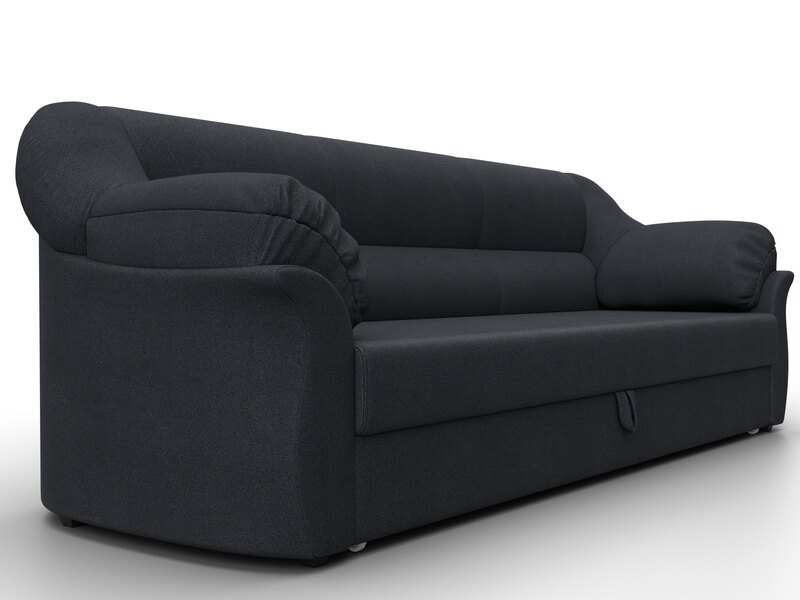 Диван прямой Карнелла, Замша, JOLY 16 темно-серый