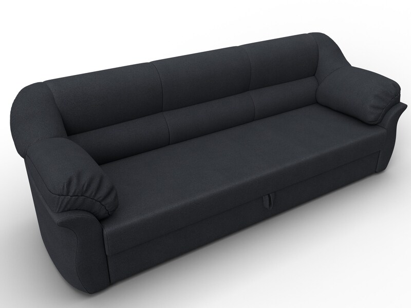 Диван прямой Карнелла, Замша, JOLY 16 темно-серый