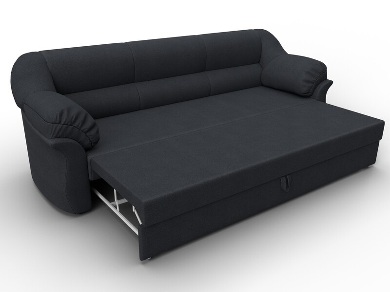 Диван прямой Карнелла, Замша, JOLY 16 темно-серый