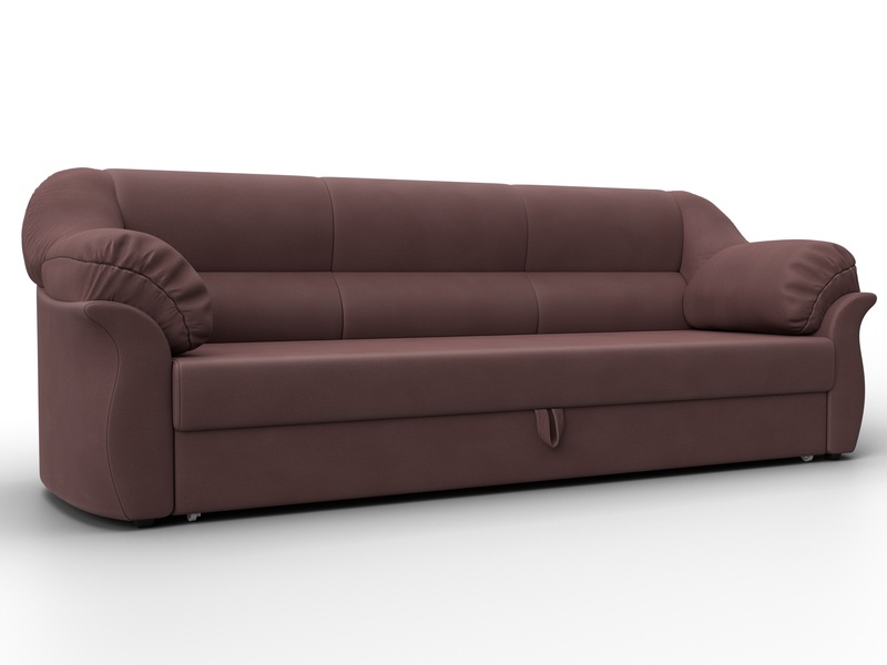 Диван прямой Карнелла, Замша, JOLY 09 бордовый