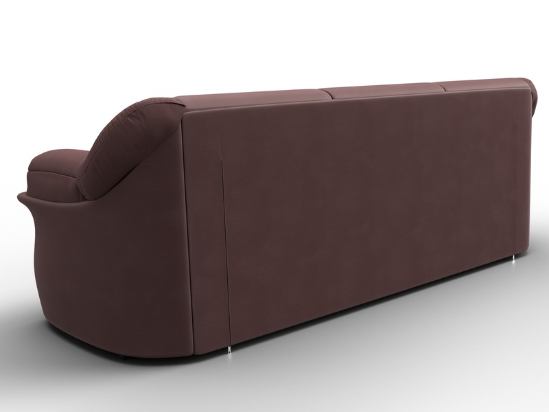 Диван прямой Карнелла, Замша, JOLY 09 бордовый