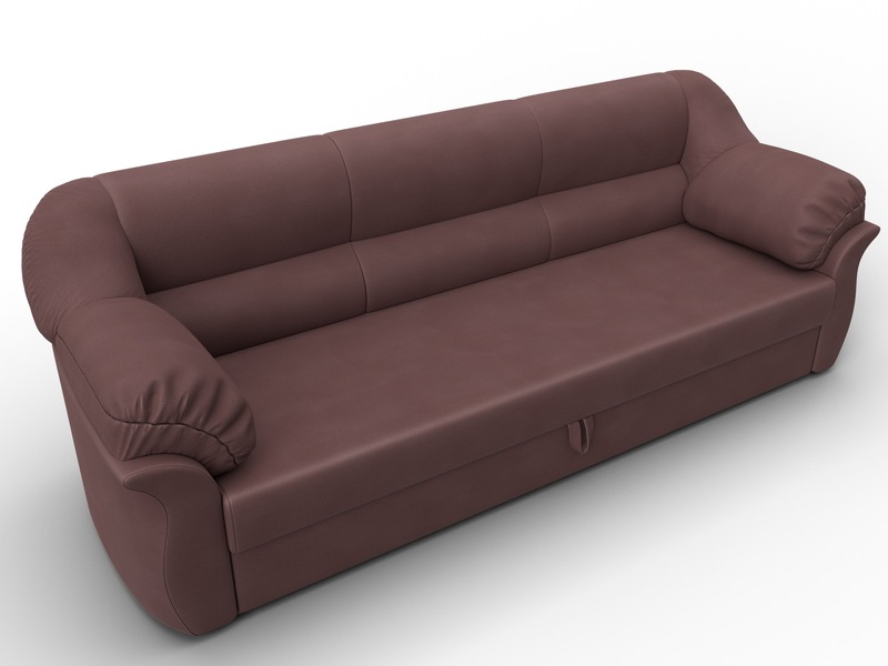 Диван прямой Карнелла, Замша, JOLY 09 бордовый