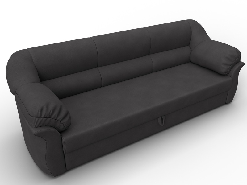 Диван прямой Карнелла, Замша, JOLY 08 коричневый