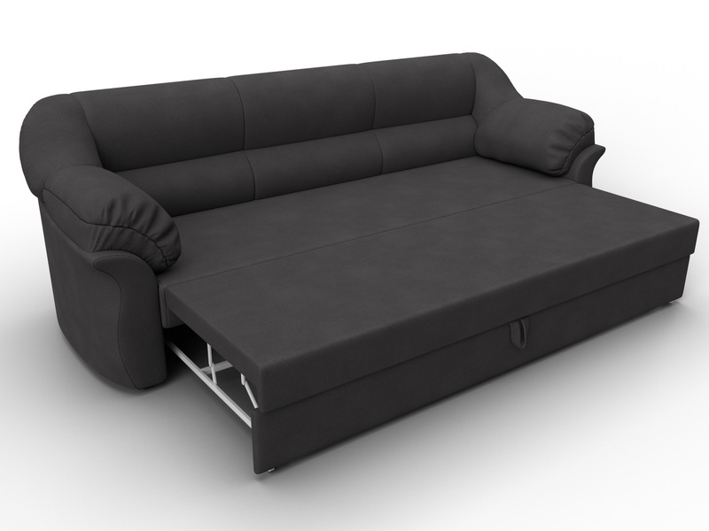 Диван прямой Карнелла, Замша, JOLY 08 коричневый