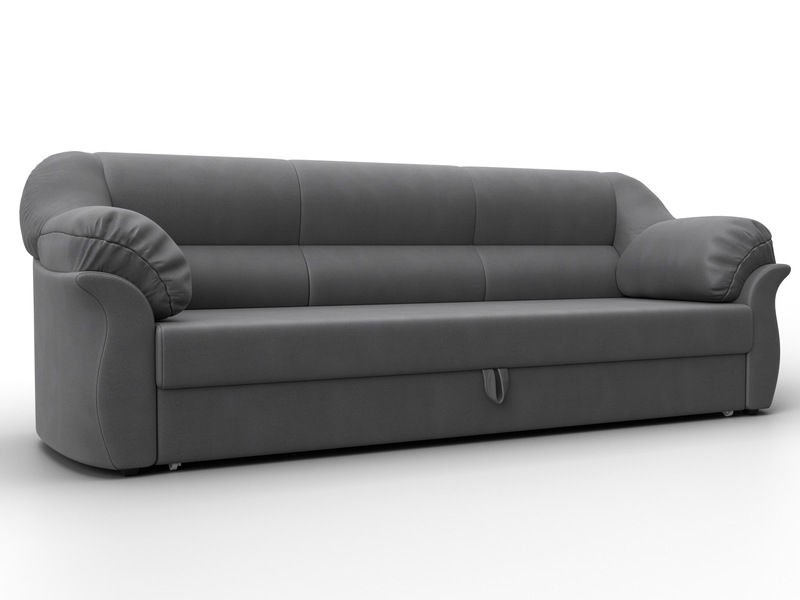 Диван прямой Карнелла, Замша, JOLY 13 серый