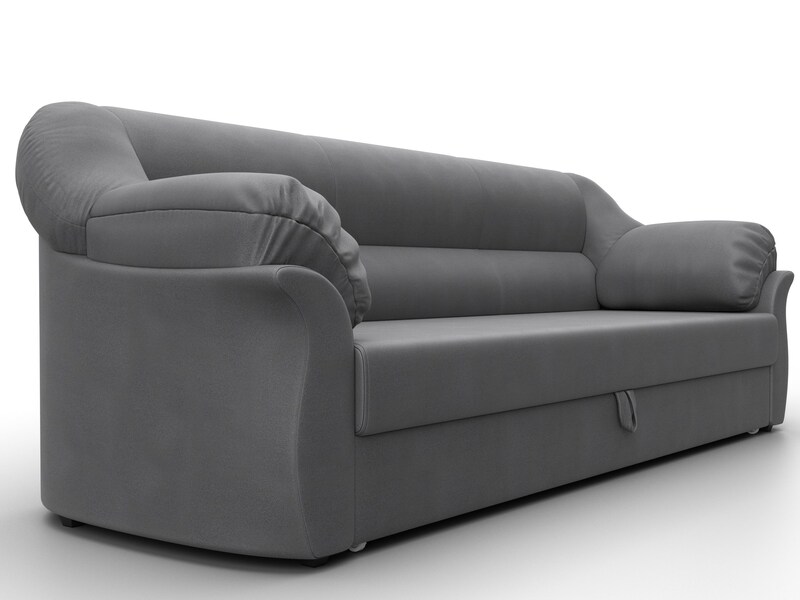 Диван прямой Карнелла, Замша, JOLY 13 серый