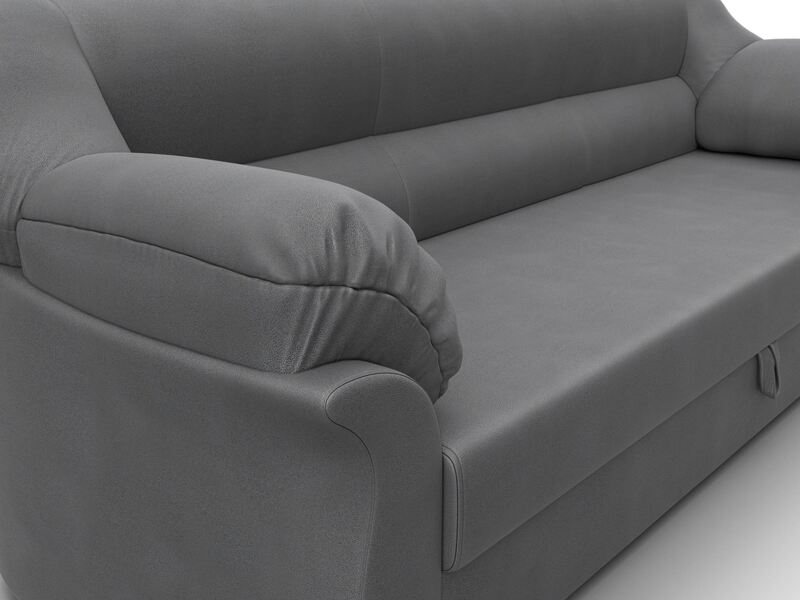 Диван прямой Карнелла, Замша, JOLY 13 серый