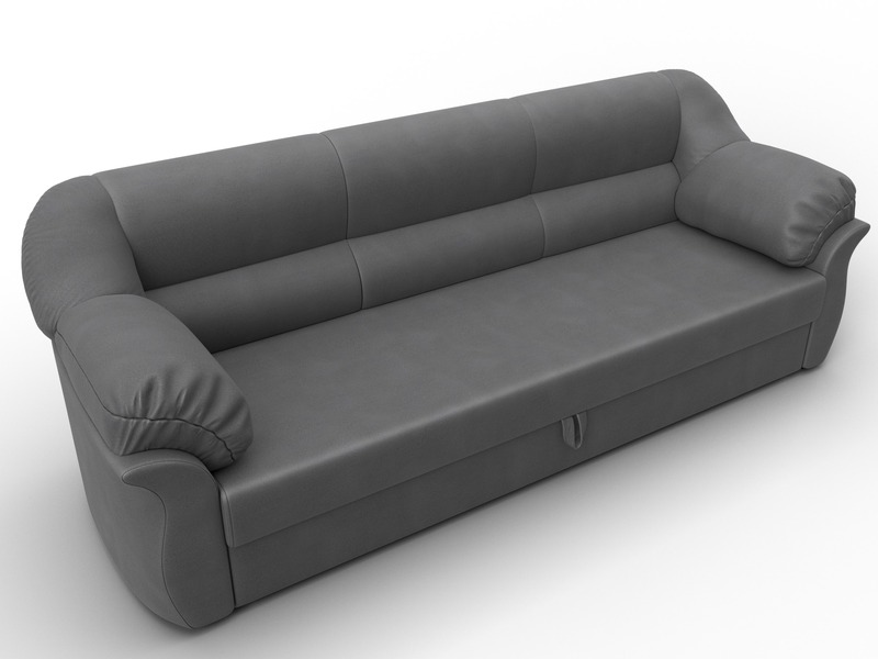 Диван прямой Карнелла, Замша, JOLY 13 серый