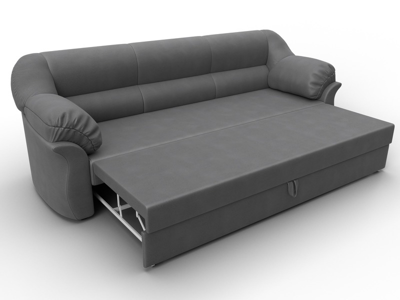 Диван прямой Карнелла, Замша, JOLY 13 серый