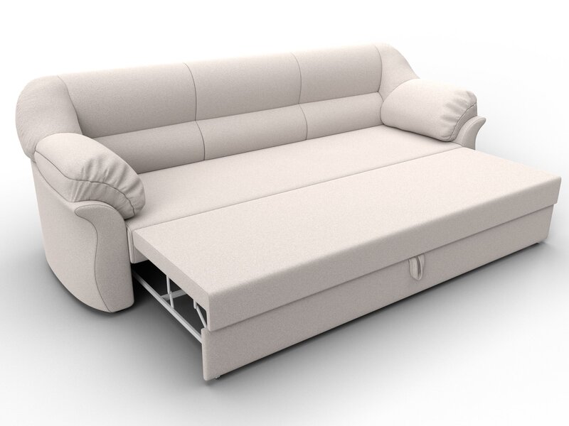 Диван прямой Карнелла, Замша, JOLY 05 бежевый