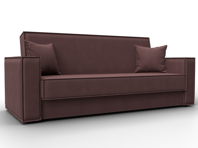 Диван-книжка Куба, Замша, JOLY 09 бордовый