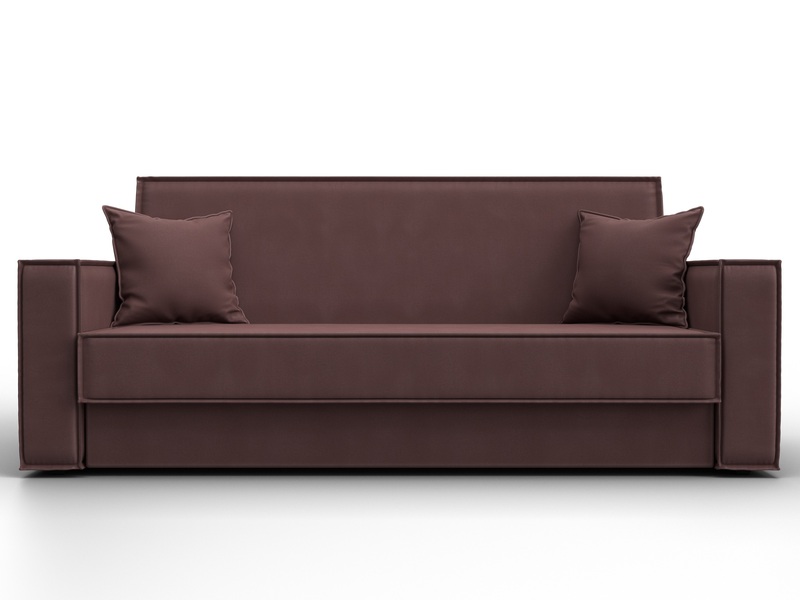 Диван-книжка Куба, Замша, JOLY 09 бордовый