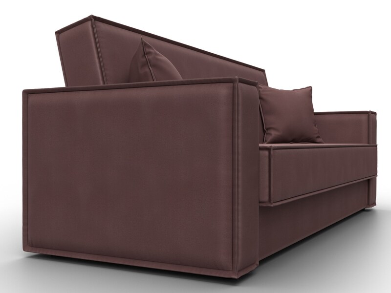 Диван-книжка Куба, Замша, JOLY 09 бордовый