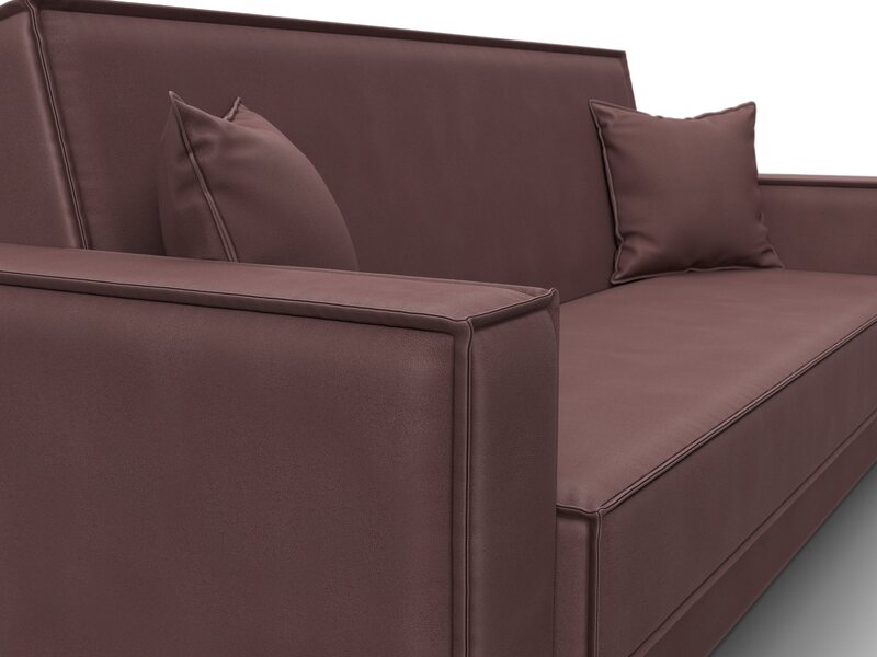 Диван-книжка Куба, Замша, JOLY 09 бордовый