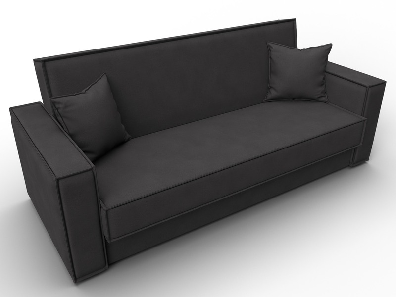 Диван-книжка Куба, Замша, JOLY 08 коричневый