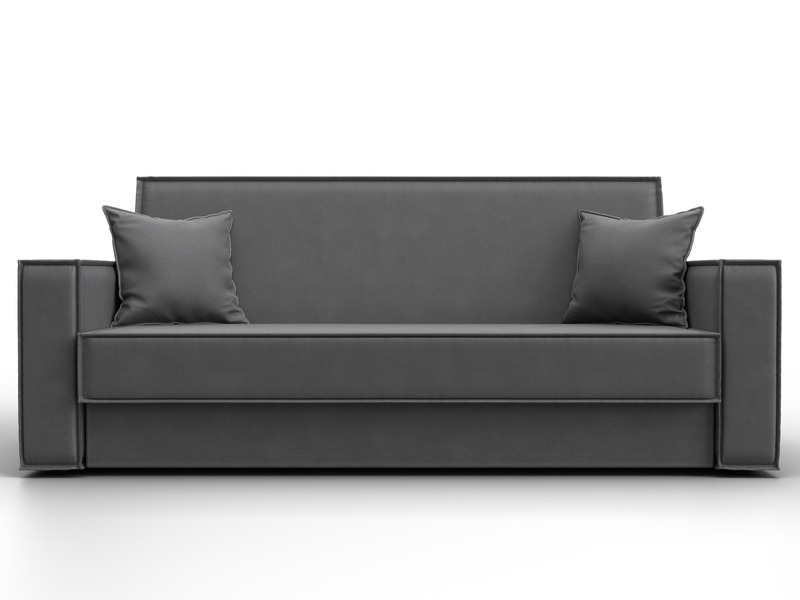 Диван-книжка Куба, Замша, JOLY 13 серый