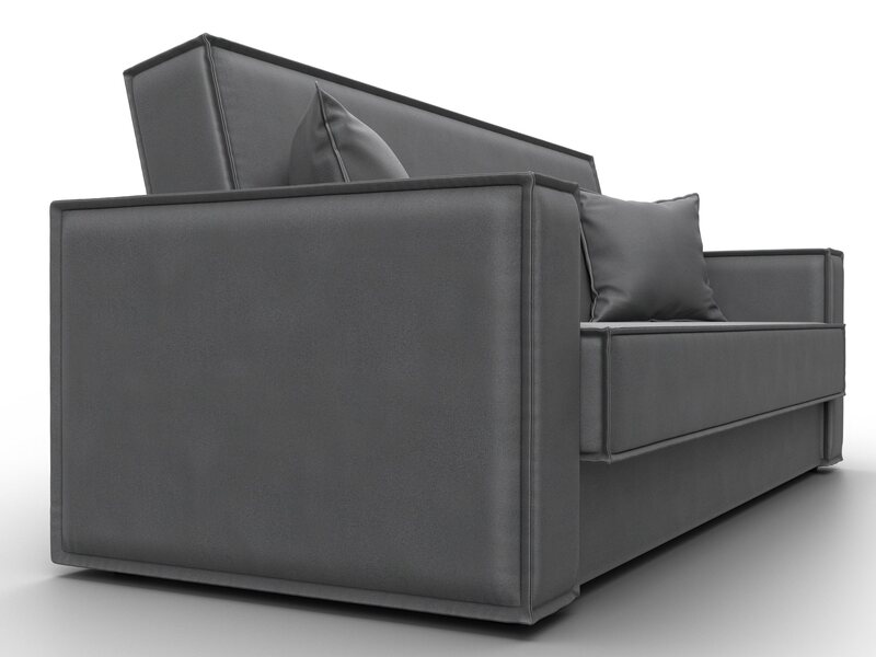 Диван-книжка Куба, Замша, JOLY 13 серый