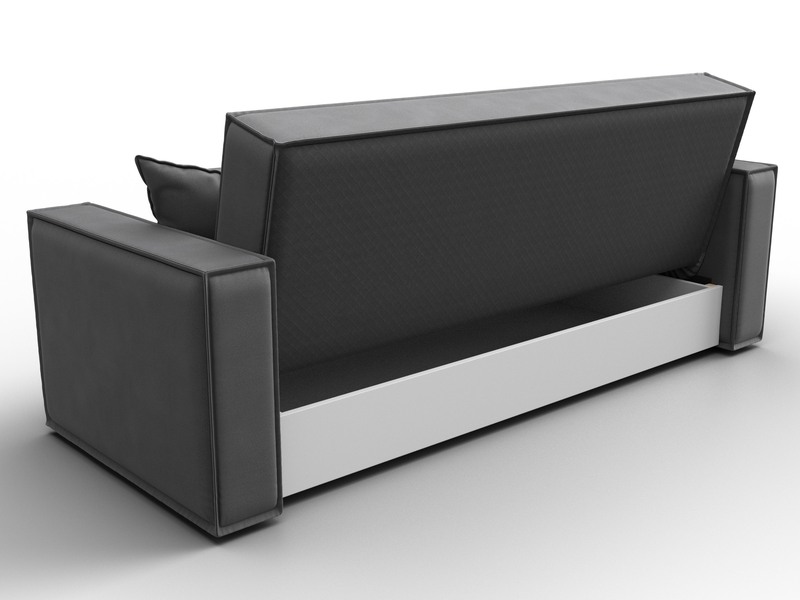 Диван-книжка Куба, Замша, JOLY 13 серый