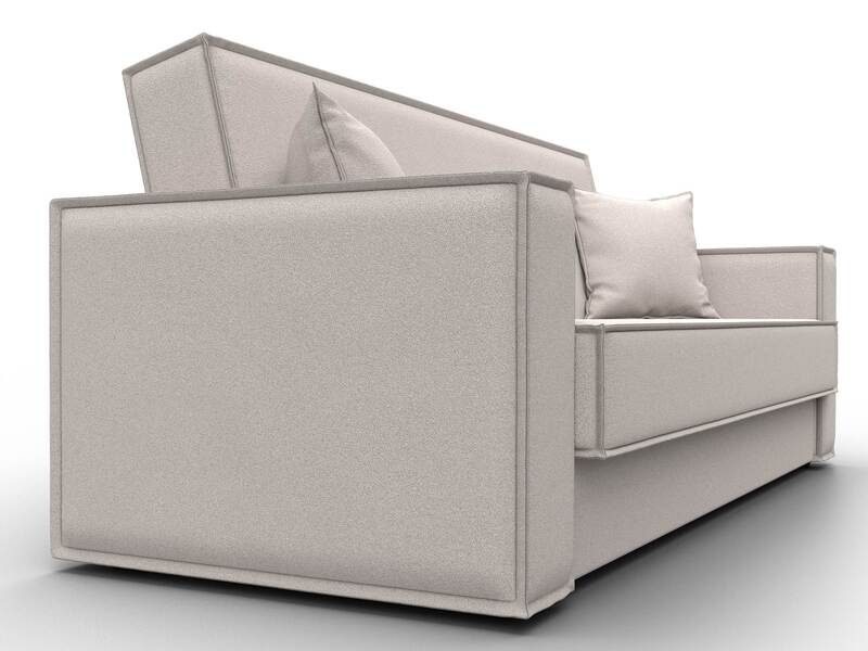 Диван-книжка Куба, Замша, JOLY 05 бежевый