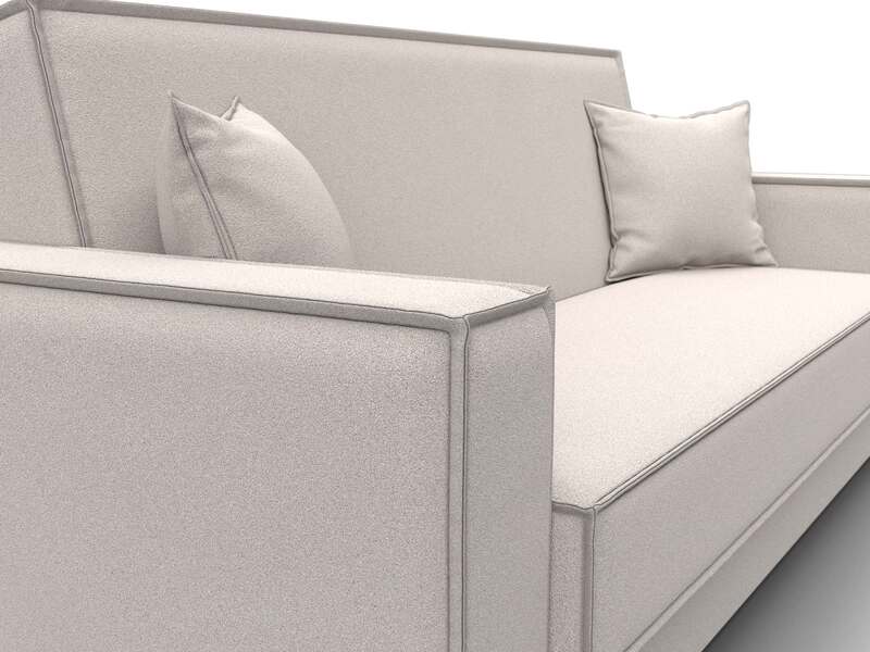 Диван-книжка Куба, Замша, JOLY 05 бежевый