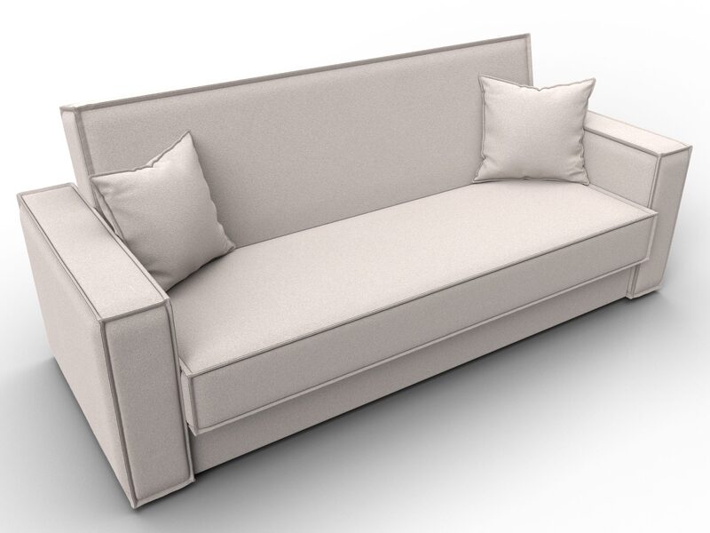 Диван-книжка Куба, Замша, JOLY 05 бежевый