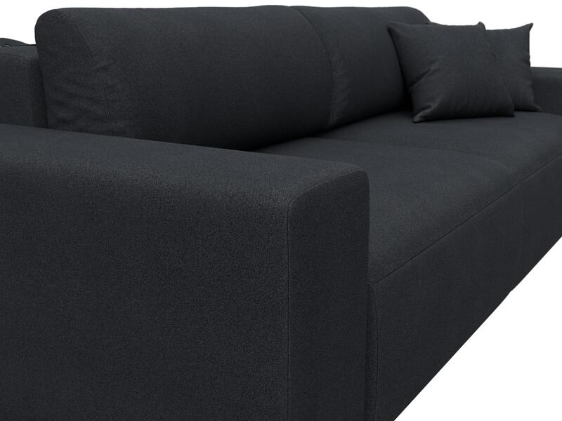 Диван прямой Лига-036 НПБ Классик, Замша, JOLY 16 темно-серый