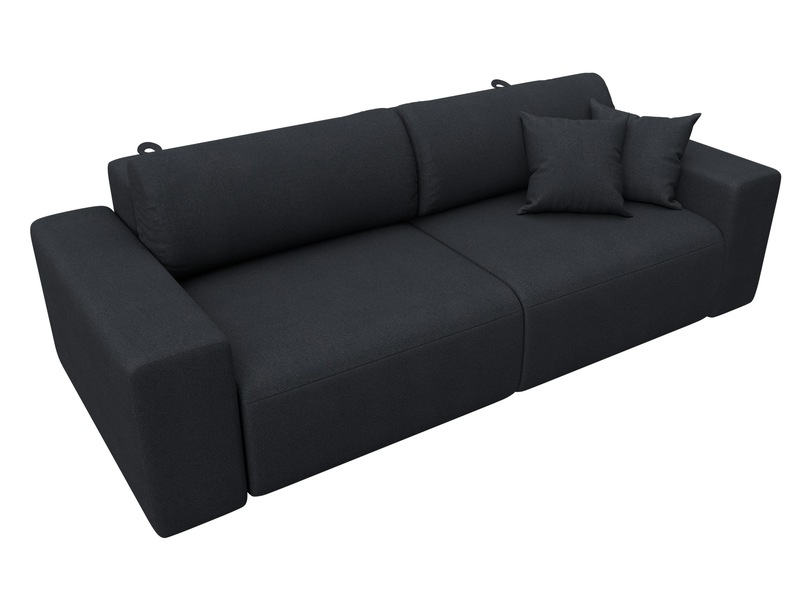 Диван прямой Лига-036 НПБ Классик, Замша, JOLY 16 темно-серый