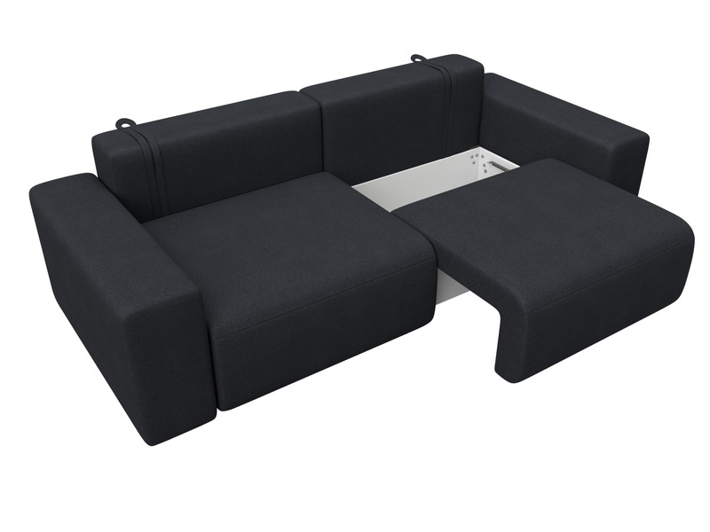 Диван прямой Лига-036 НПБ Классик, Замша, JOLY 16 темно-серый