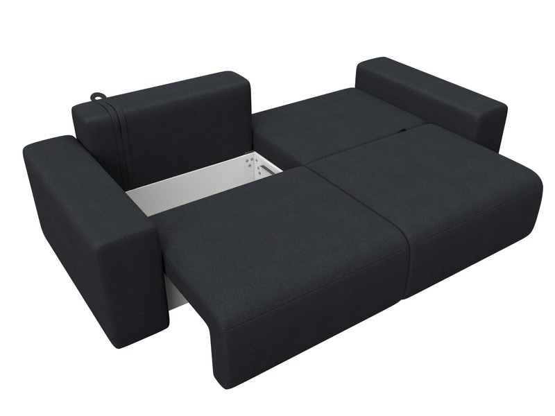 Диван прямой Лига-036 НПБ Классик, Замша, JOLY 16 темно-серый