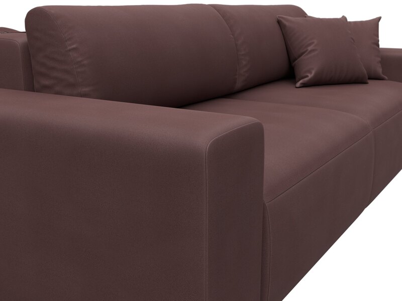 Диван прямой Лига-036 НПБ Классик, Замша, JOLY 09 бордовый