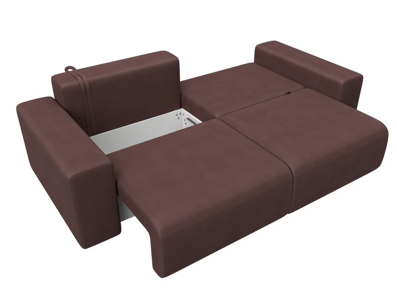 Диван прямой Лига-036 НПБ Классик, Замша, JOLY 09 бордовый