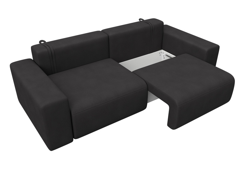 Диван прямой Лига-036 НПБ Классик, Замша, JOLY 08 коричневый