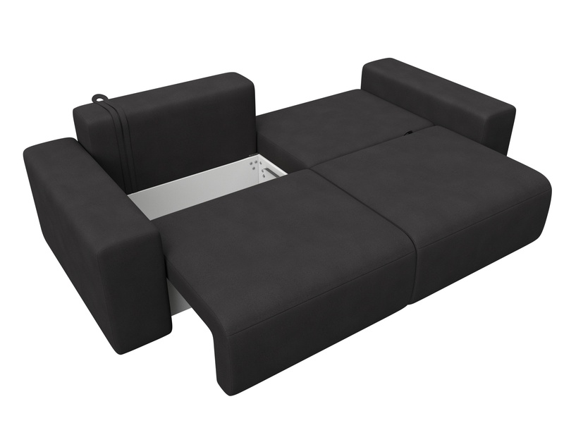 Диван прямой Лига-036 НПБ Классик, Замша, JOLY 08 коричневый