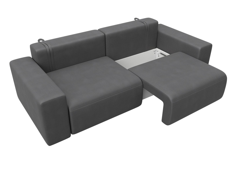 Диван прямой Лига-036 НПБ Классик, Замша, JOLY 13 серый