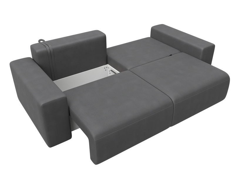 Диван прямой Лига-036 НПБ Классик, Замша, JOLY 13 серый