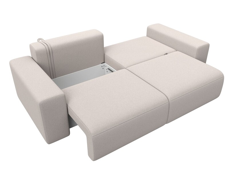 Диван прямой Лига-036 НПБ Классик, Замша, JOLY 05 бежевый