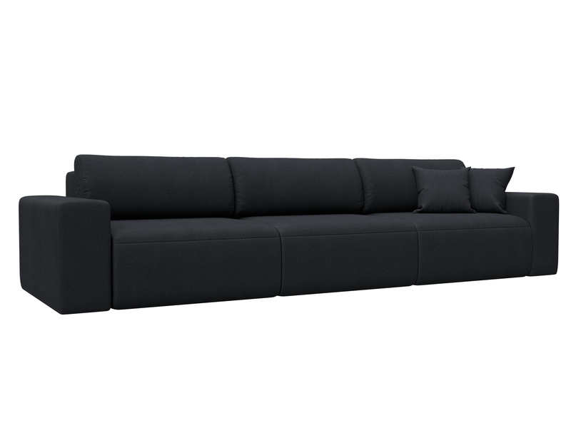 Диван прямой Лига-036 НПБ Классик Лонг, Замша, JOLY 16 темно-серый