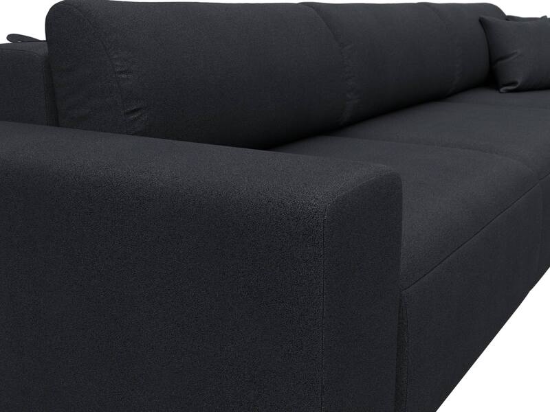 Диван прямой Лига-036 НПБ Классик Лонг, Замша, JOLY 16 темно-серый