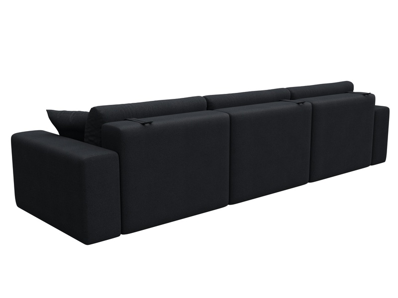 Диван прямой Лига-036 НПБ Классик Лонг, Замша, JOLY 16 темно-серый