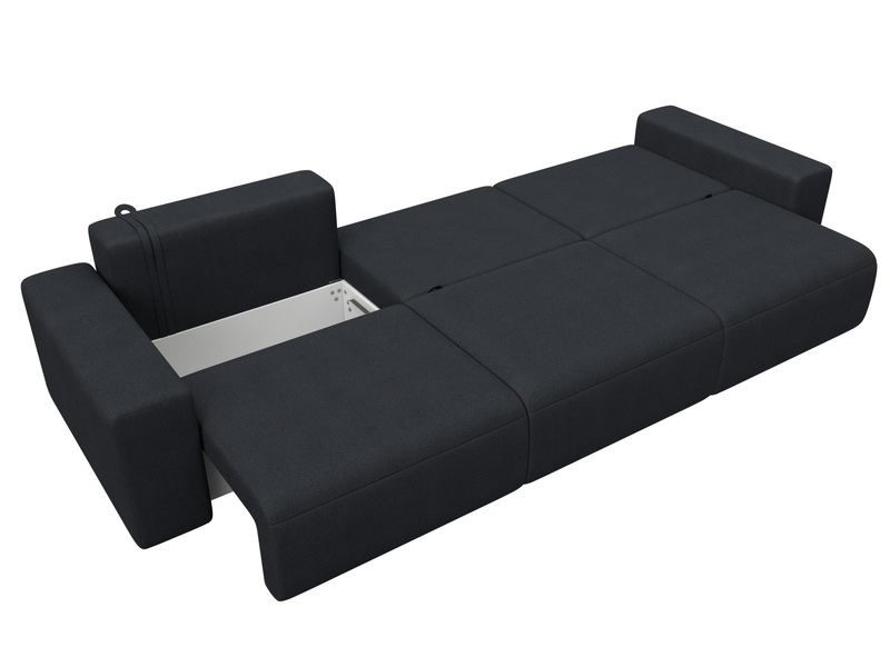 Диван прямой Лига-036 НПБ Классик Лонг, Замша, JOLY 16 темно-серый