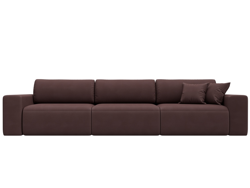 Диван прямой Лига-036 НПБ Классик Лонг, Замша, JOLY 09 бордовый