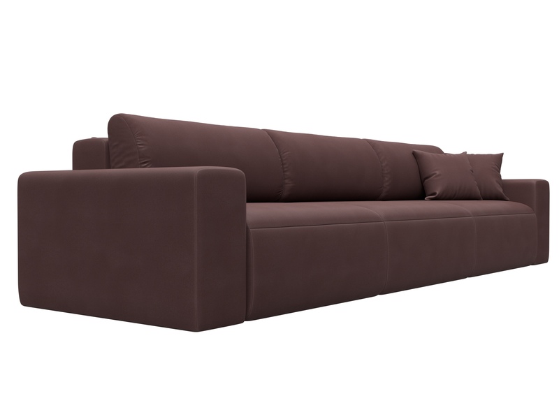 Диван прямой Лига-036 НПБ Классик Лонг, Замша, JOLY 09 бордовый