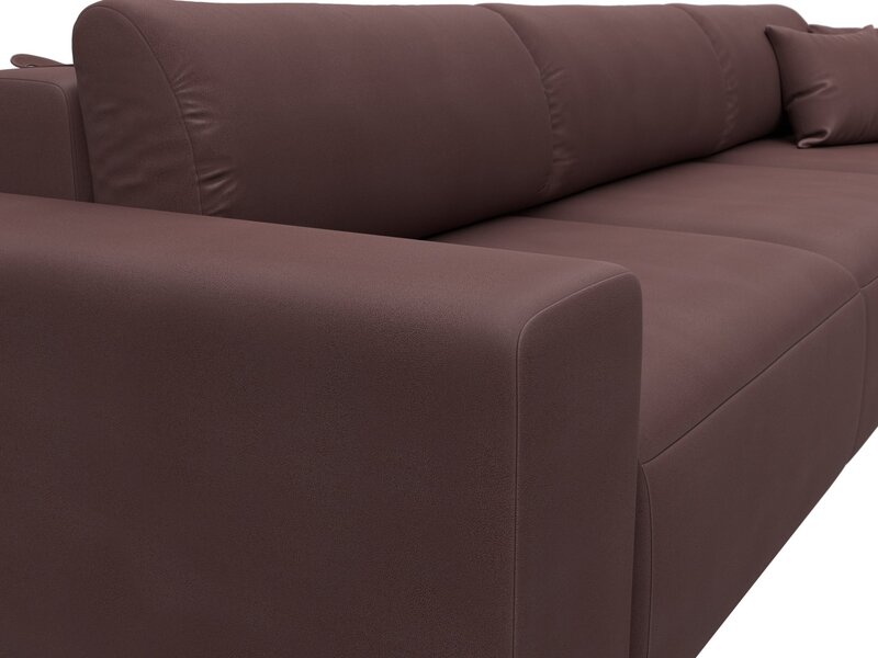 Диван прямой Лига-036 НПБ Классик Лонг, Замша, JOLY 09 бордовый