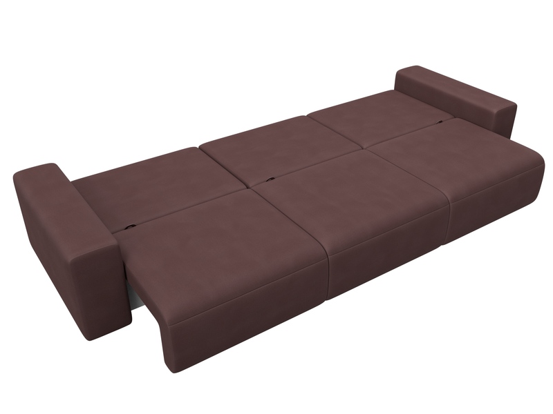 Диван прямой Лига-036 НПБ Классик Лонг, Замша, JOLY 09 бордовый