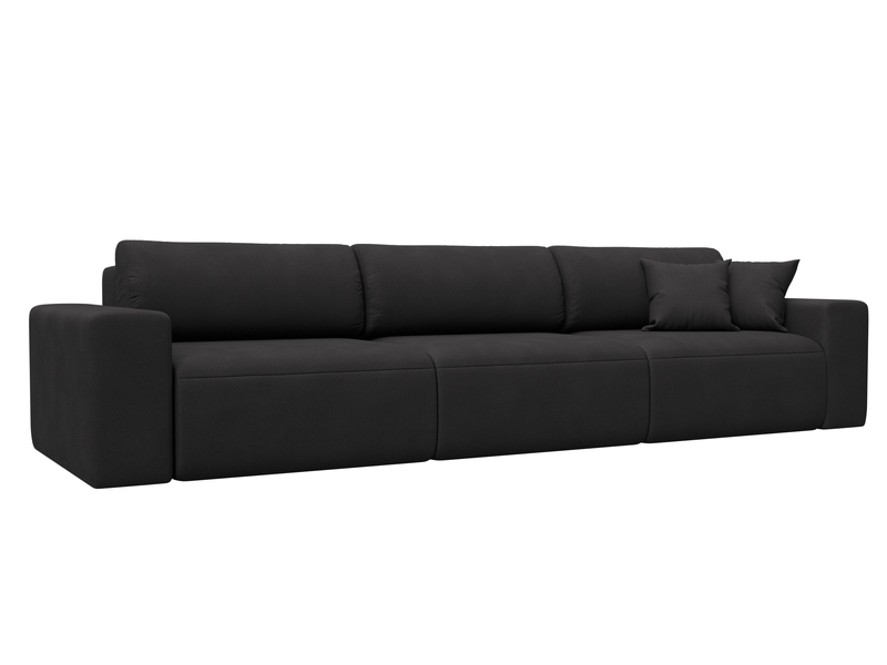 Диван прямой Лига-036 НПБ Классик Лонг, Замша, JOLY 08 коричневый